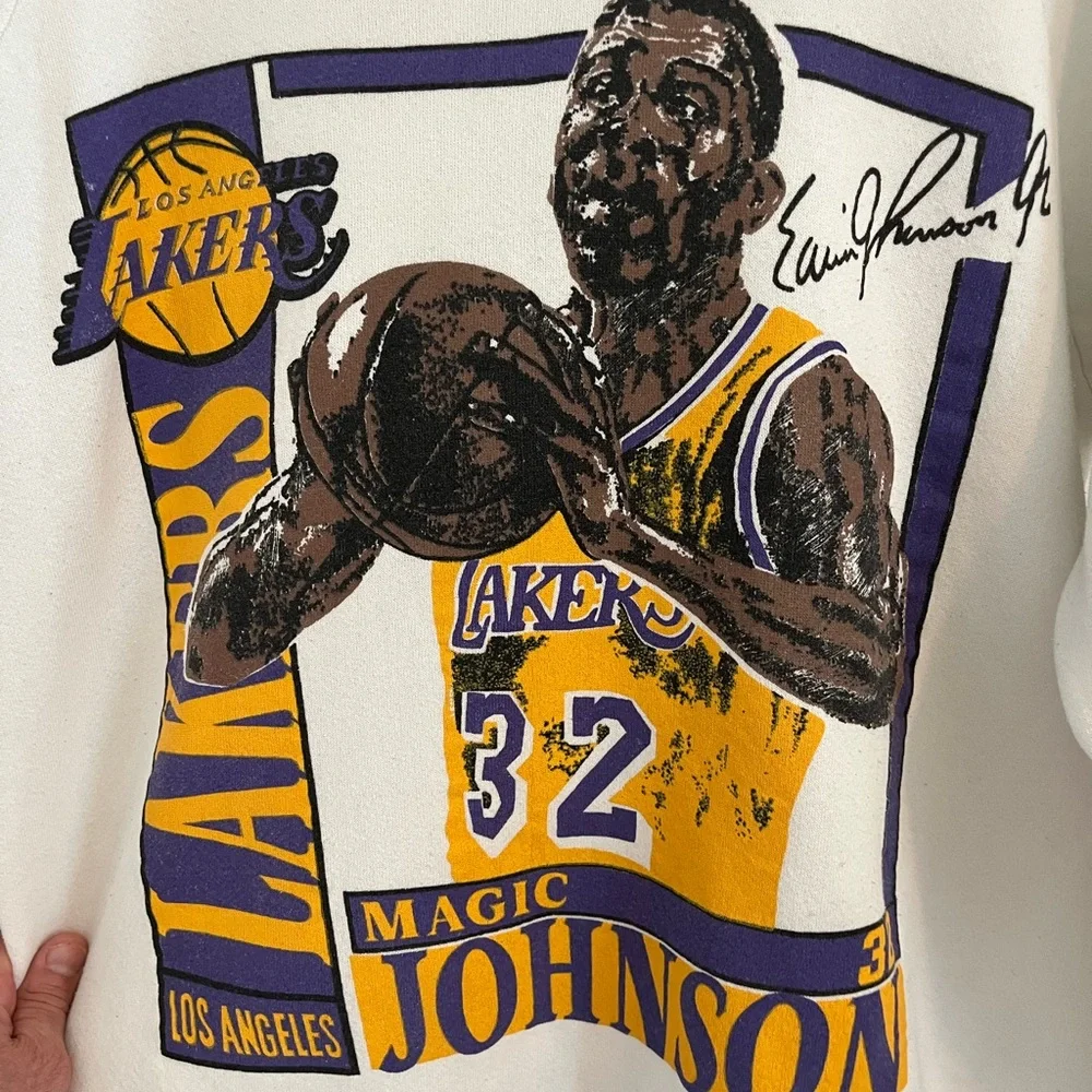 Vintage Magic Johnson‎ Los Angeles Lakers Crewneck
